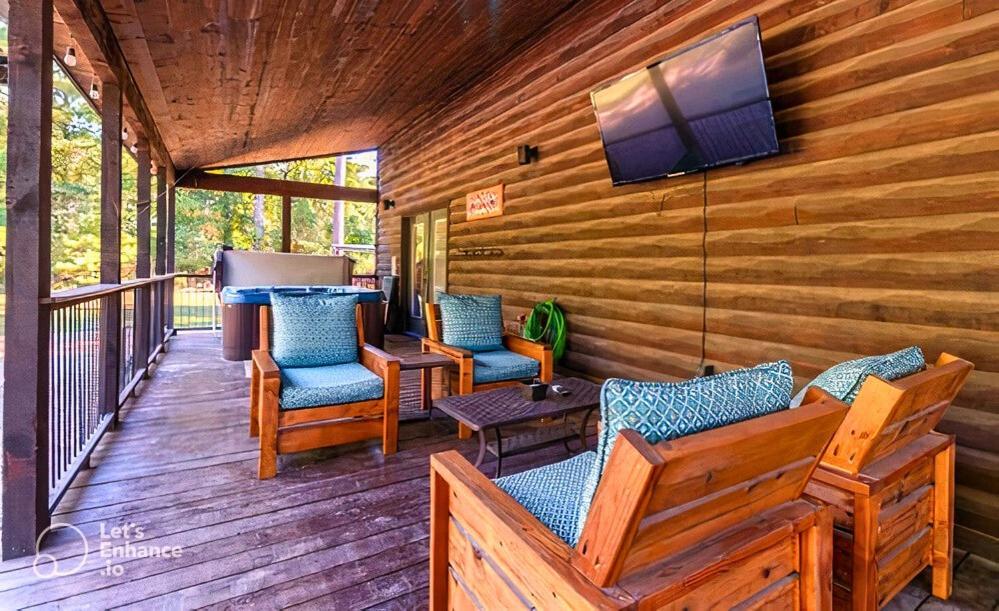 4Br/3Bth Family Cabin With A Hot Tub, Sleeps 14 Броукън Боу Екстериор снимка